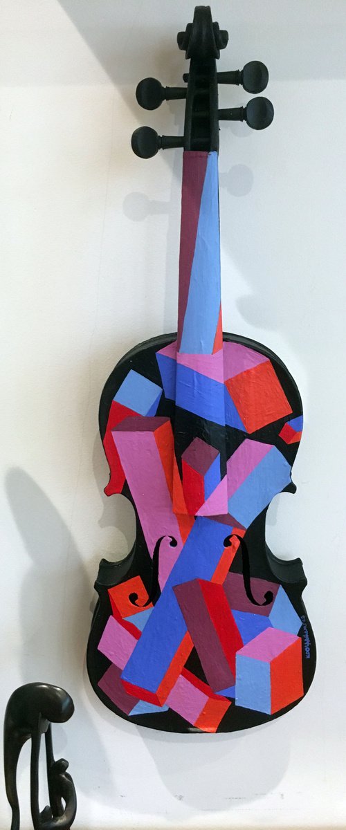 Cubist Violin by Koola Adams