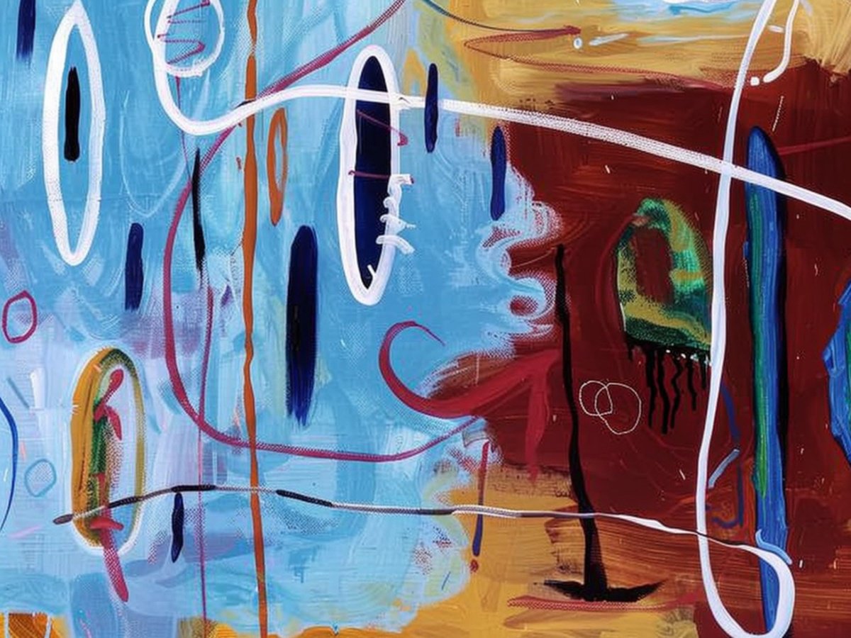 Abstract Print By Elena Avanesova, 31 X 24, Abstract Mallorca Spain, Original Artwork