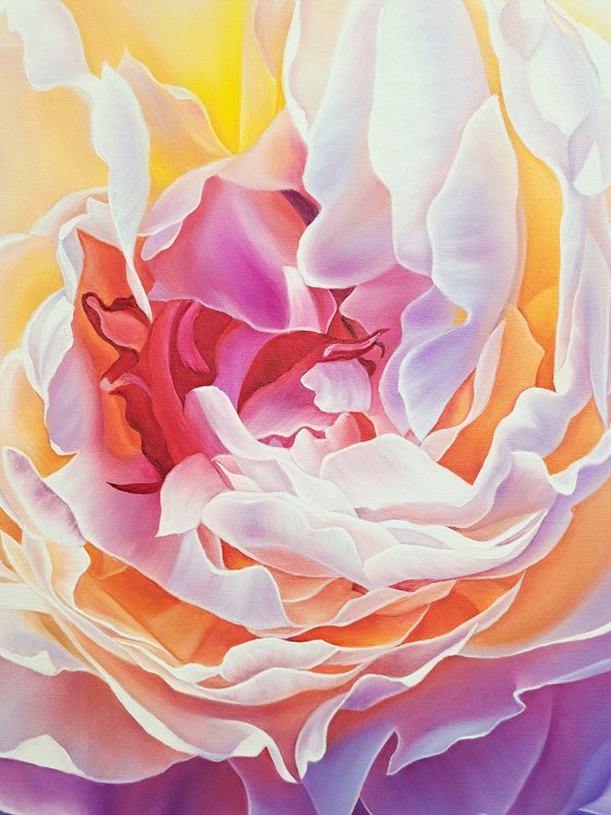 "Sunny peony", floral art