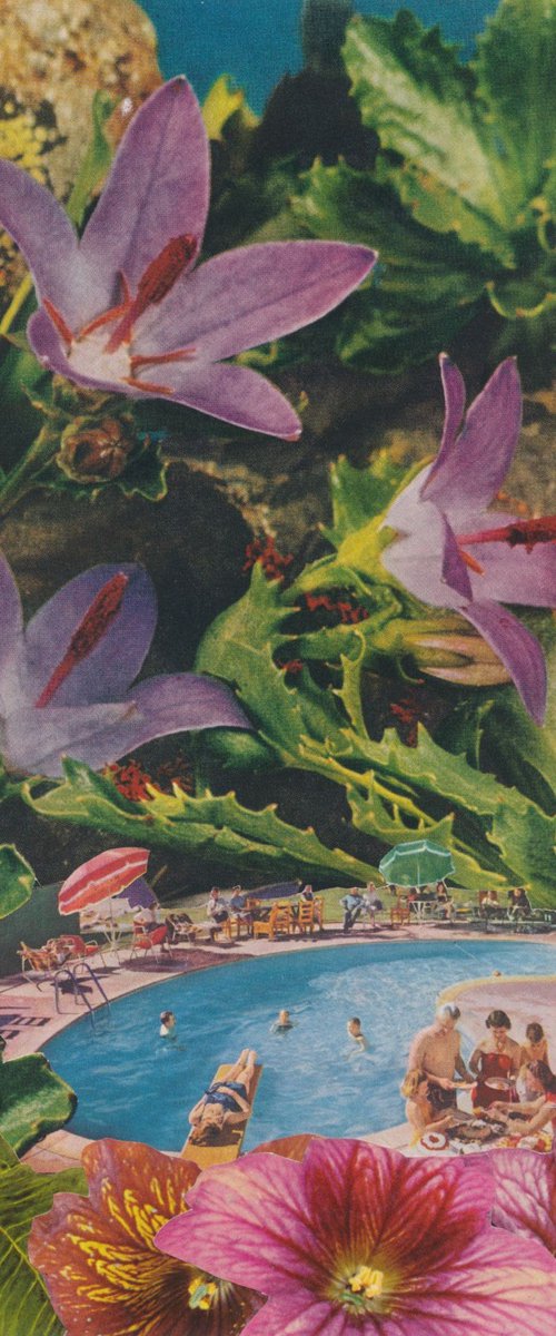 Poolside at The Garden Motel by Paper Draper