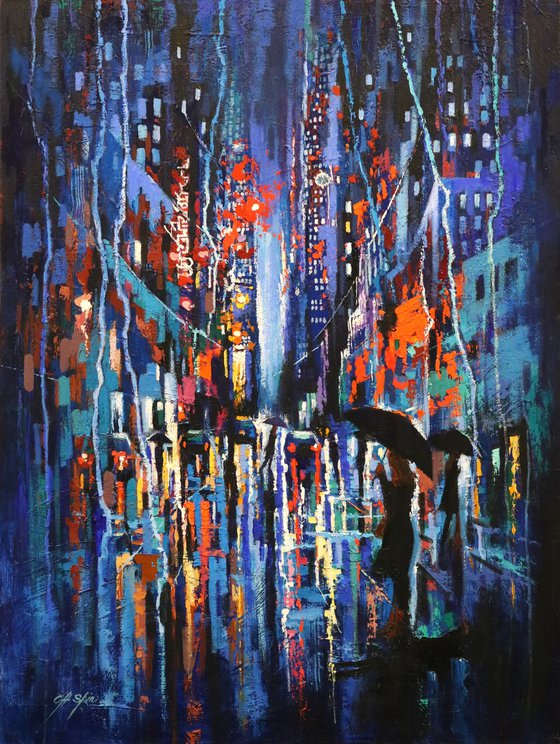 Overlooking Broadway Rain