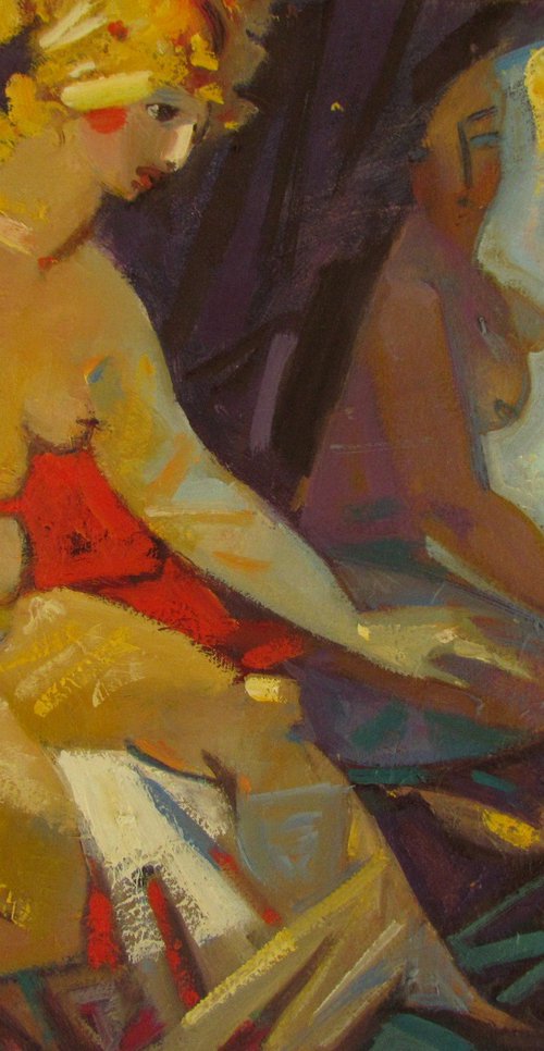 Venus in front of a mirror by Viktoriia Pidvarchan