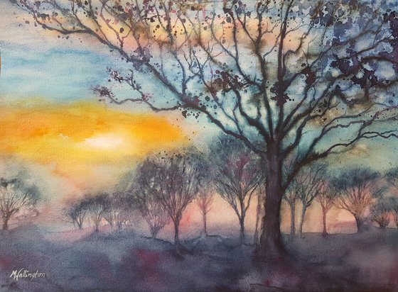 Precious Moments (large watercolour landscape)