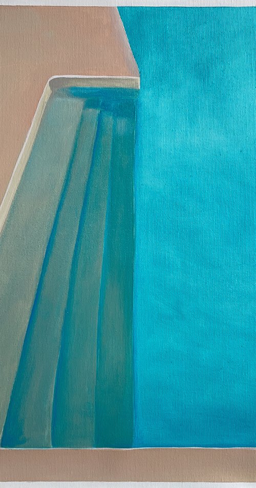 Swimming pool Abstract geometric SP2 by Elena Kurochko