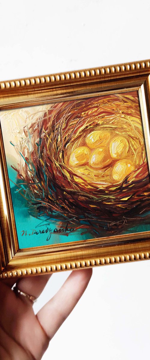 Golden eggs by Nataly Derevyanko