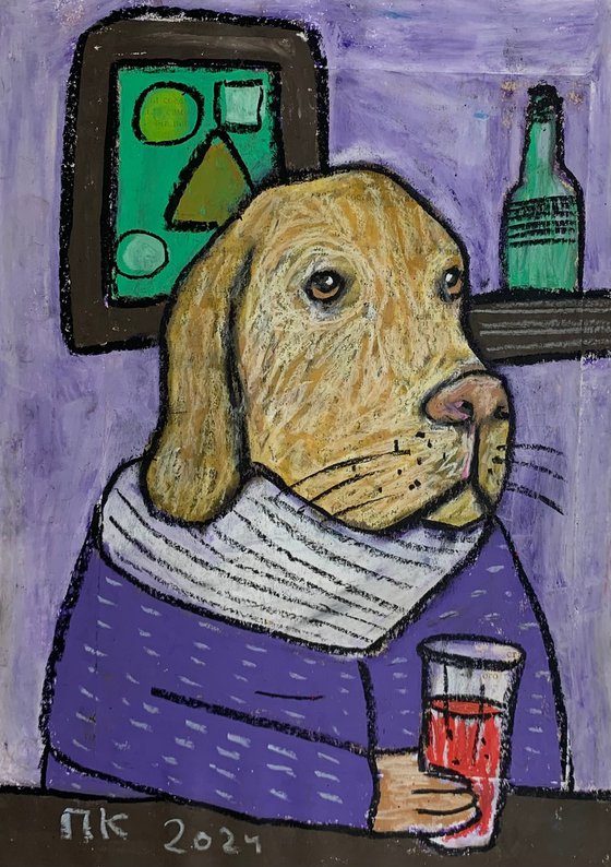 Drinking dog #145