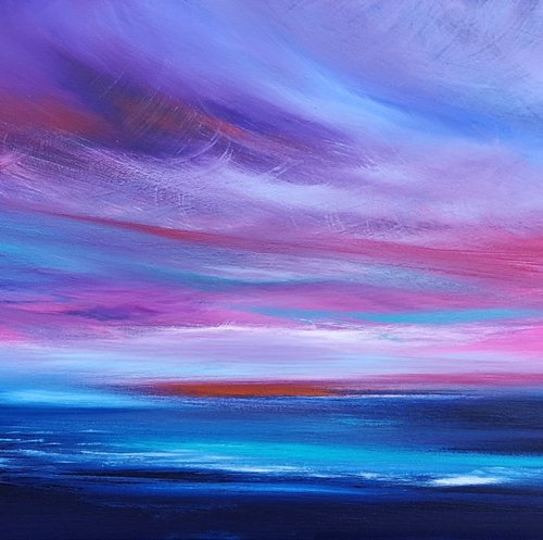 Sea & Sky 5 - seascape, emotional, panoramic by Mel Graham