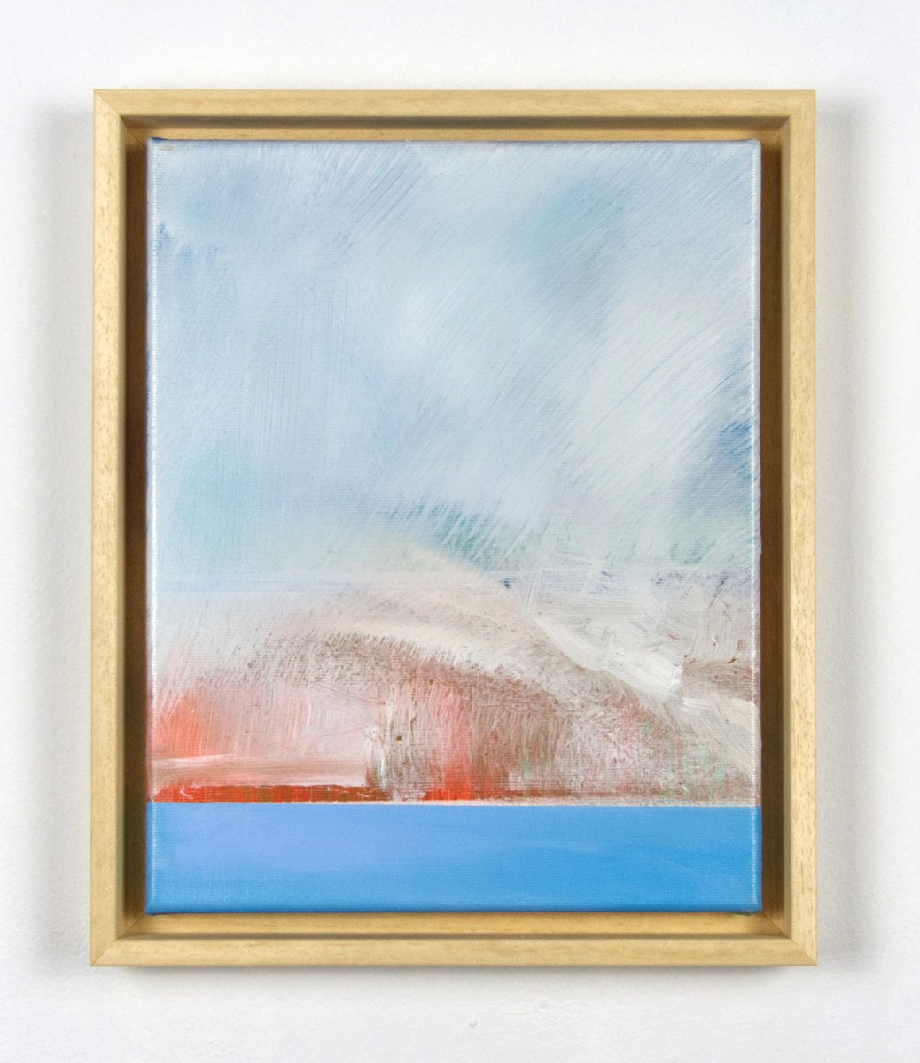 Organic Landscape Acrylic Painting By Katrin Roth, 11 X 14", Arctic Circle 2, Original Artwork