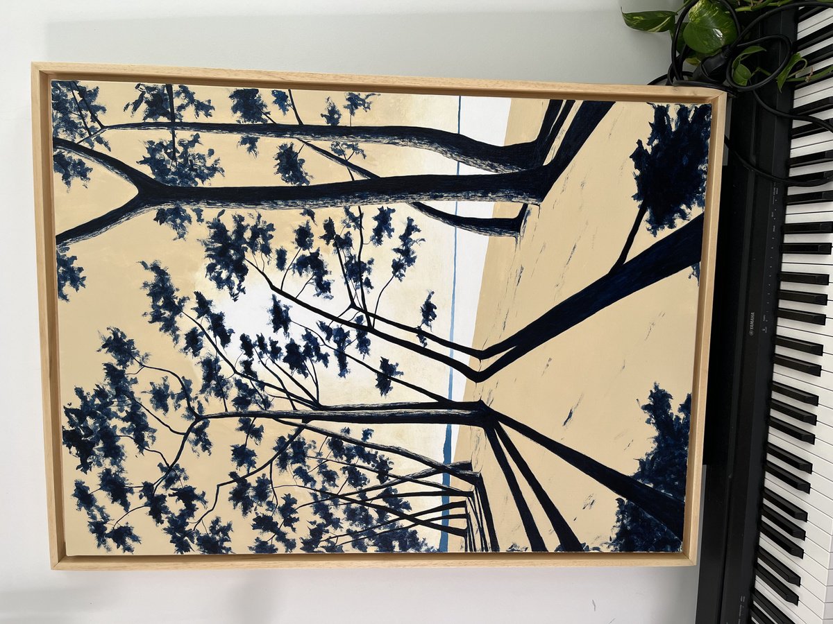 Landscape Acrylic Painting By Cadiou Frederic, 31 X 41, Cap Coz 9:07, Original Artwork