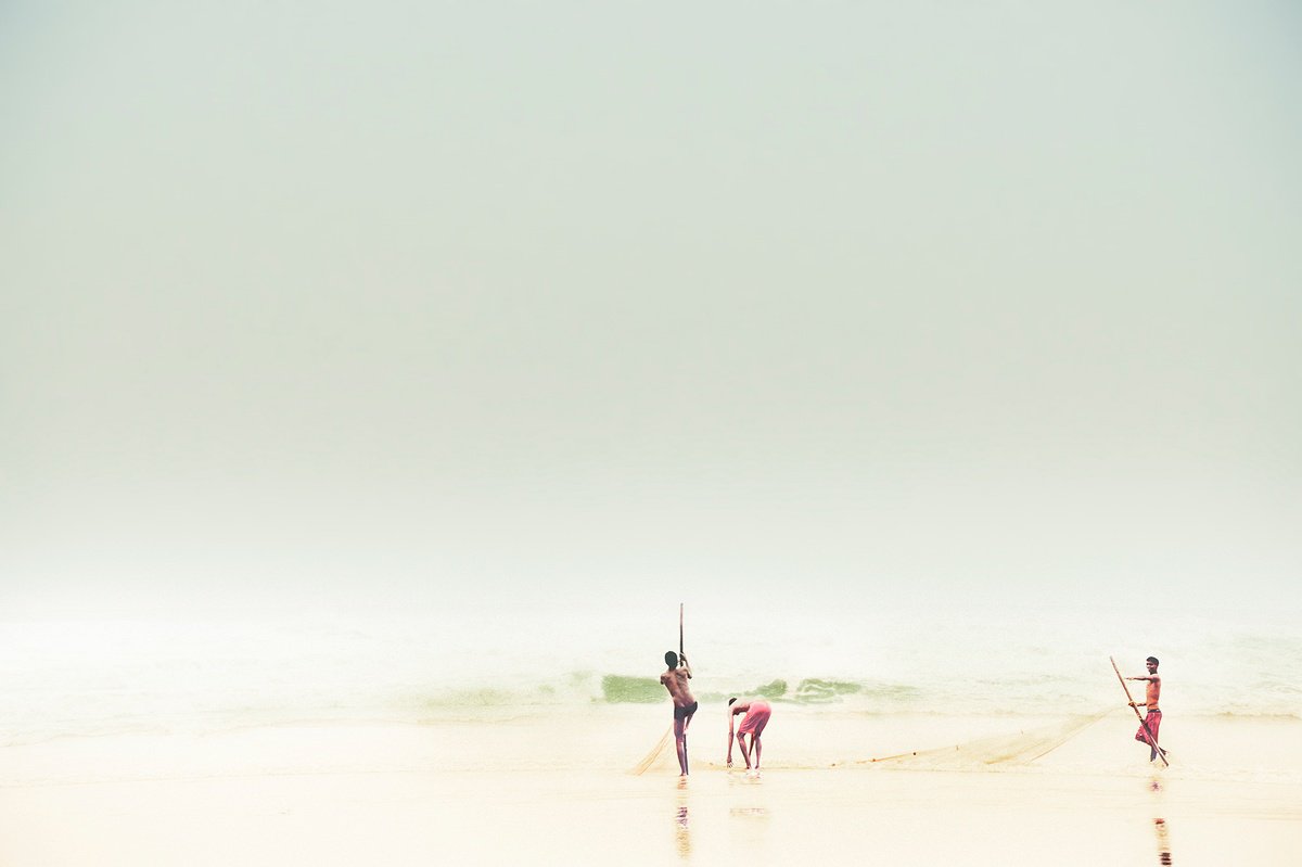 Photorealistic Landscape Photograph By Adam Regan, 30 X 20, Dragfishing, Original Artwork