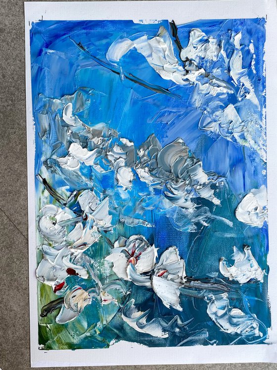Impasto Blossom Painting