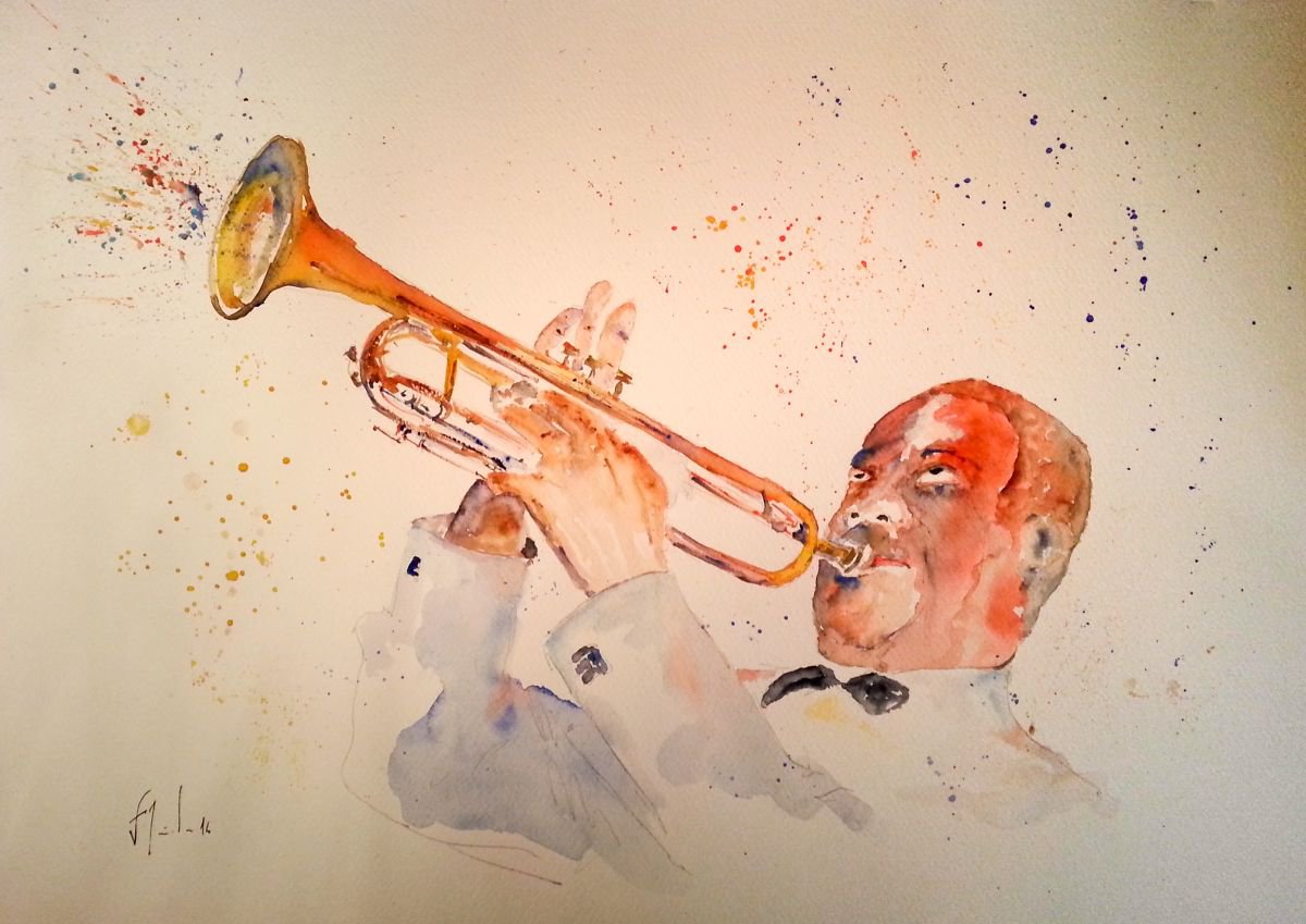 Louis Armstrong by Victor de Melo