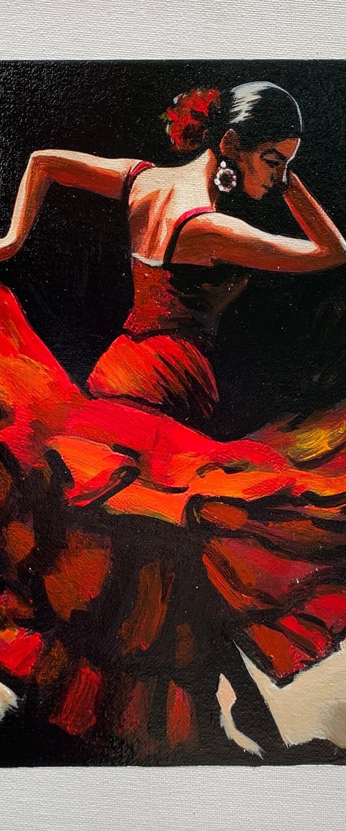 flamenco fire by Anzhelika Klimina