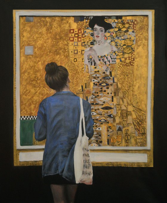 watching klimt woman in gold