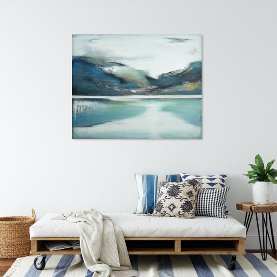 A large impressionistic semi abstract landscape "Harmony"