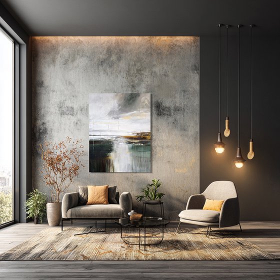 Emerald Divide. golden accents