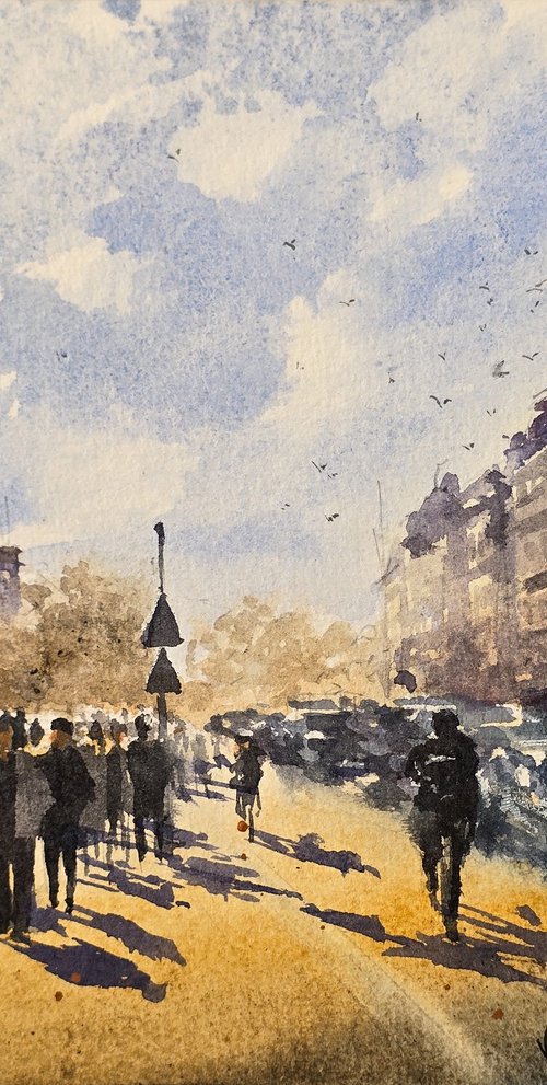 Paris shadows: Notre Dame by Diego Sinani Stepanian