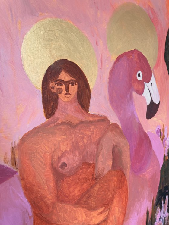 Virgin Maria in the Garden