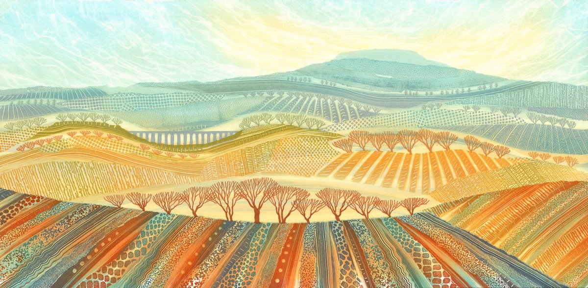 Expressive Limited Edition Print , Take The Long View By Rebecca Vincent, 30 X 14, Artwork For Sale On Artfinder