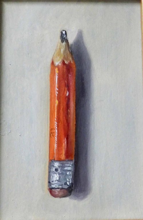 My Little Red Pencil (framed) by Lauren Bissell