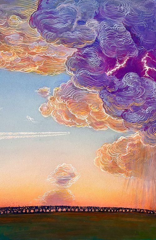 Summer Storm with Jet by Benjamin Duarri