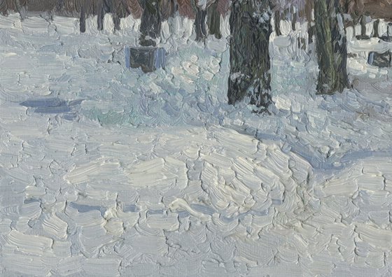 Boulevard in winter