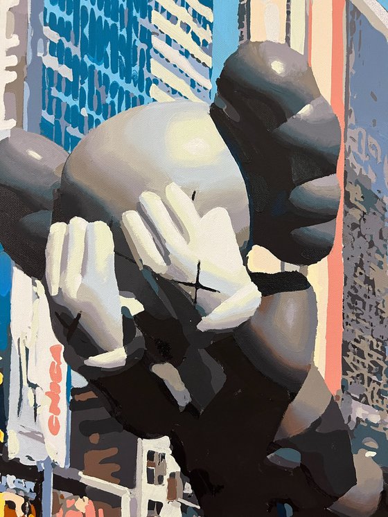 Kaws does New York