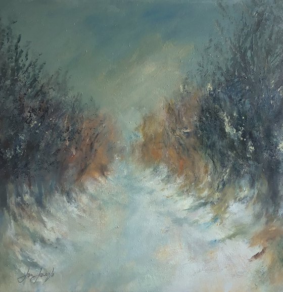 Winter Solstice - Original painting, 24 x 24"