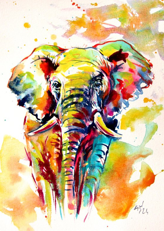 Colorful animals collection