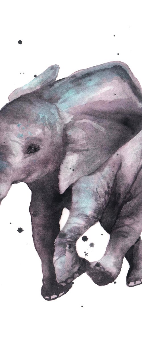 Elephant Painting by Alison Fennell