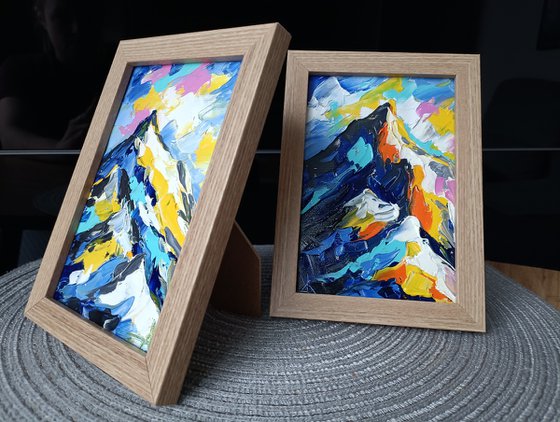 Mountains - Mini Oil Paintings