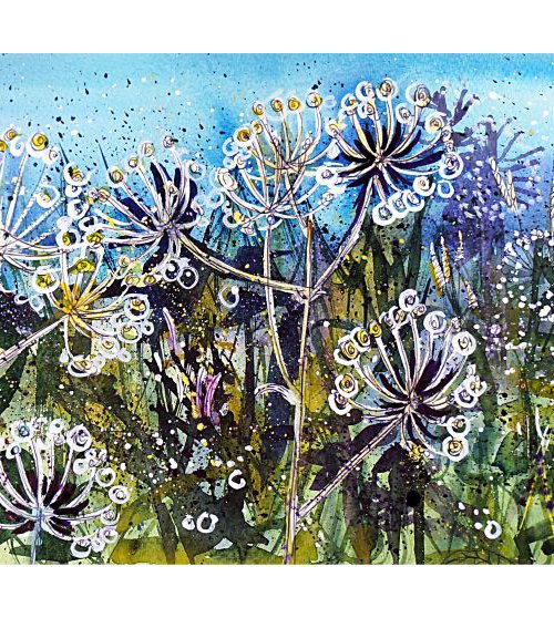 Seedheads outside the Shed by Julia  Rigby