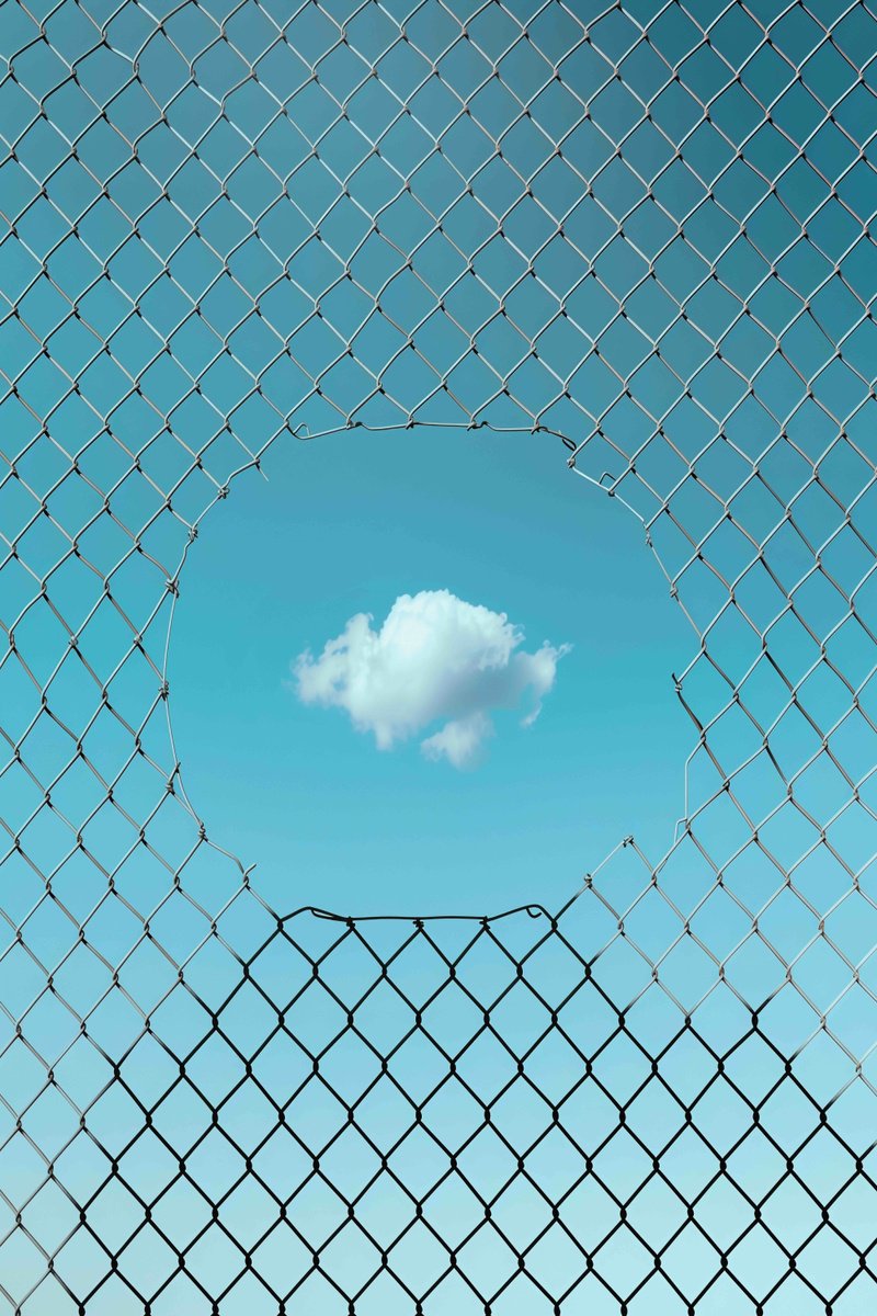 Fenced cloud by Marcus Cederberg