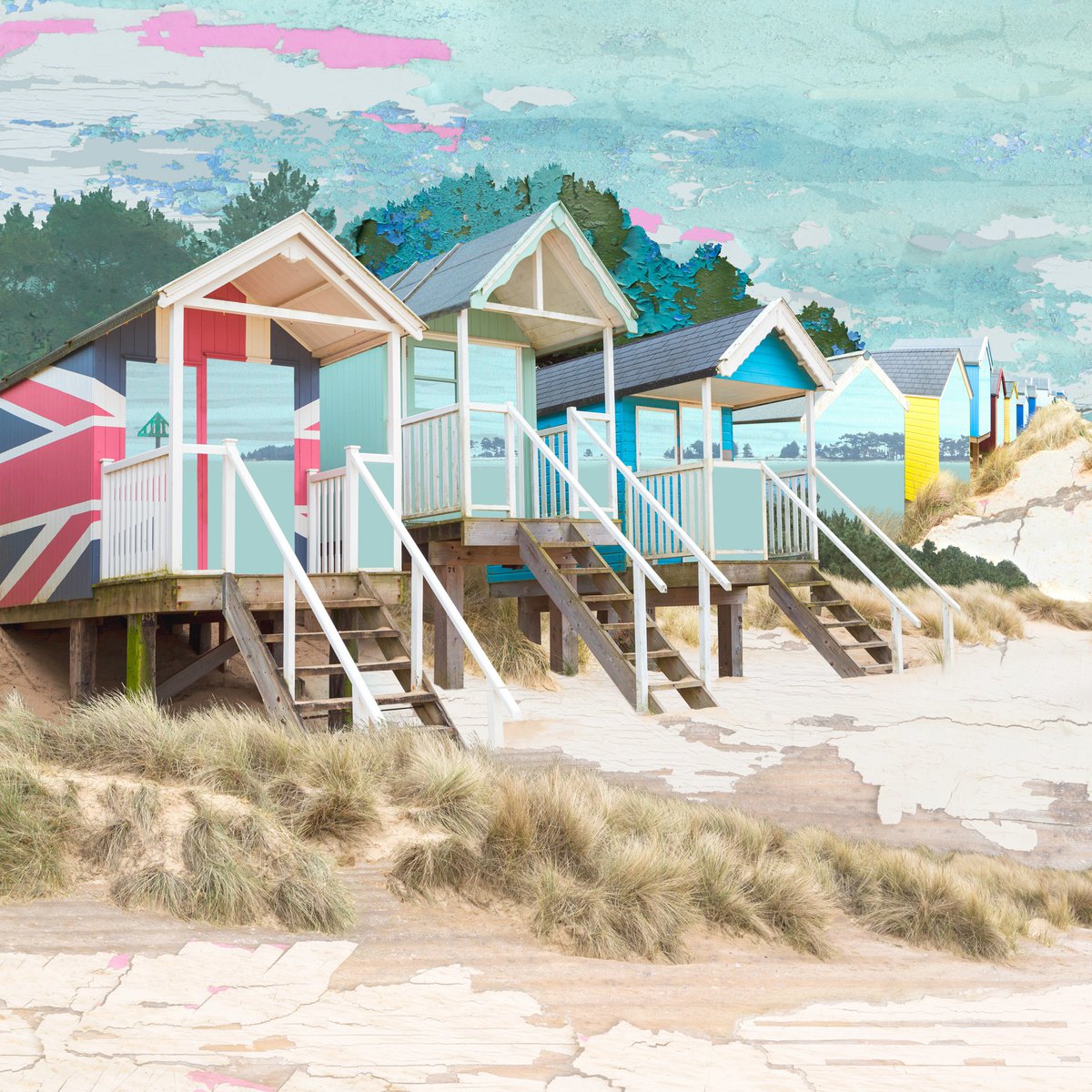 Holkham Huts by Claire Gill