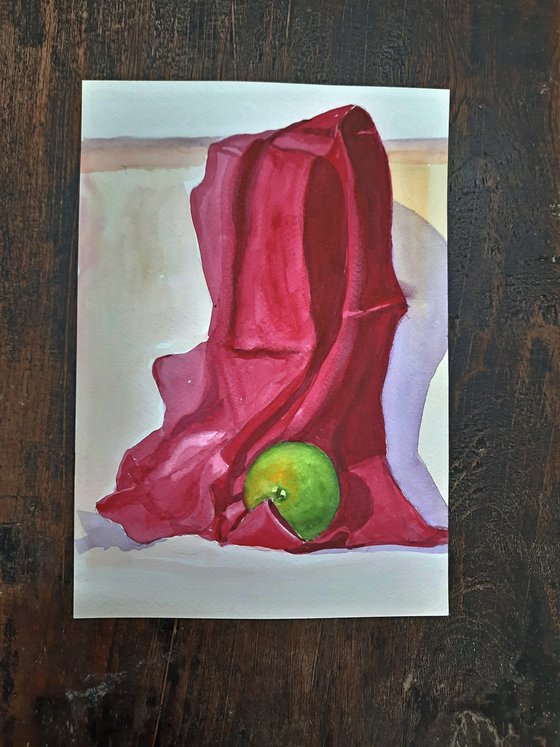 Still life with Drape & Lemon