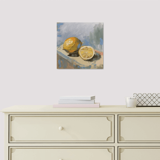 Lemons. #3. Still life, 25x25cm