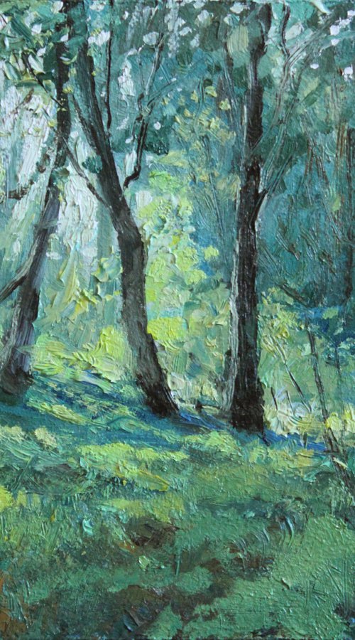 "In the woods" 15x20 cm. by Linar Ganeev