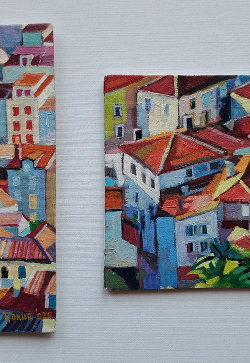Set of two paintings, 21 by Maja Đokić Mihajlović