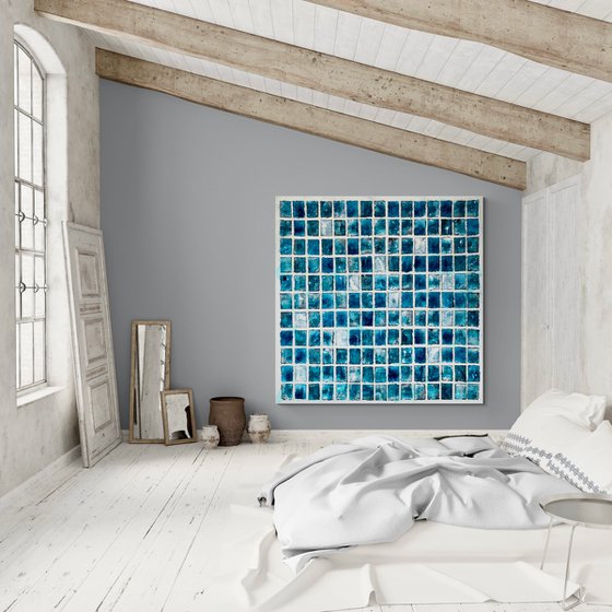 Abstraction No. 124 blue