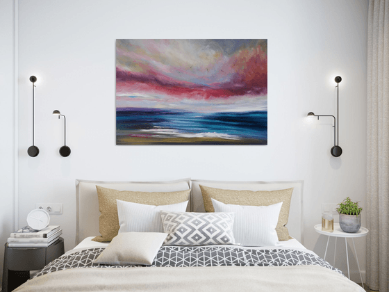 "Catharsis" - Cornish Seascape, Art, Skyscape