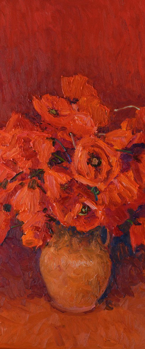 Poppies in the Vase by Suren Nersisyan