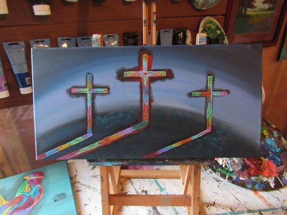 Sweet Calvary ... Three Crosses for ME!