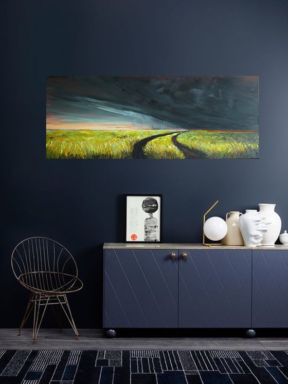 Rolling storm-  Fields and Colors Series