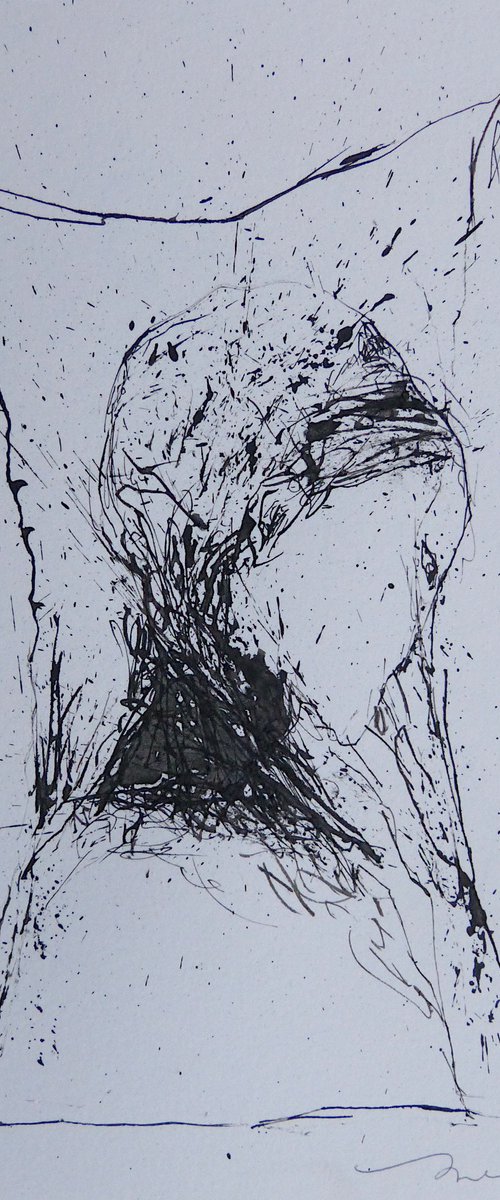 Faces of War 8, 21x15 cm by Frederic Belaubre