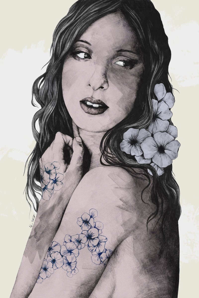 Urban And Pop Portrait Giclee Print By Marco Paludet, 14 X 20", Shame On You Pop Art, Original Artwork