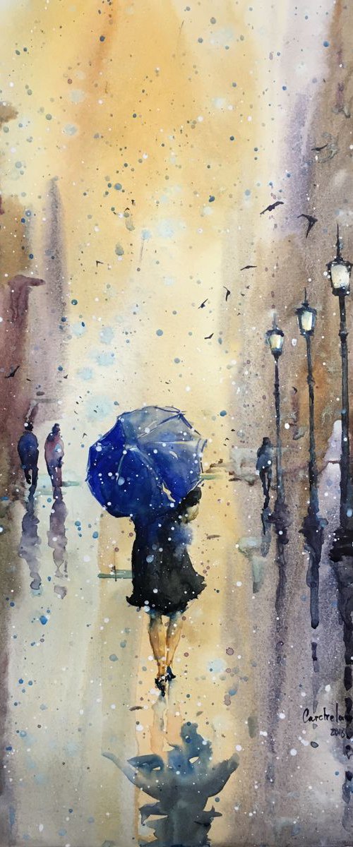 Sold "Rain in the afternoon" by Iulia Carchelan