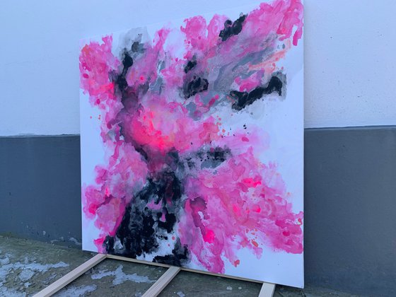 100x100cm( 40x40inch), Flames 13