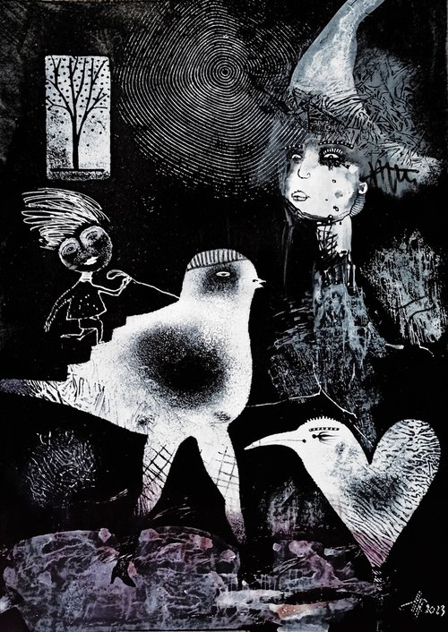 Moonbird by Natalia Pastuszenko