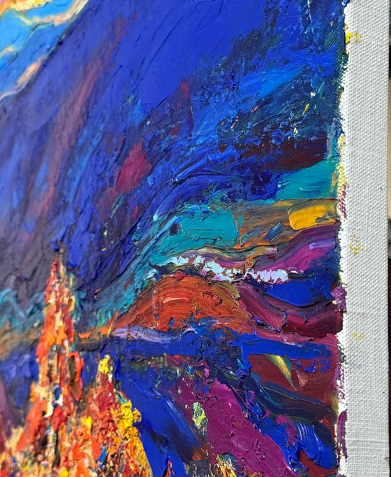 Magic of the evening mountains