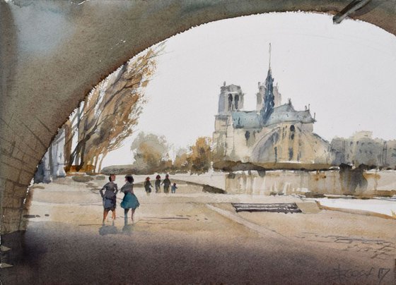 View on the Notre Dame ,Paris